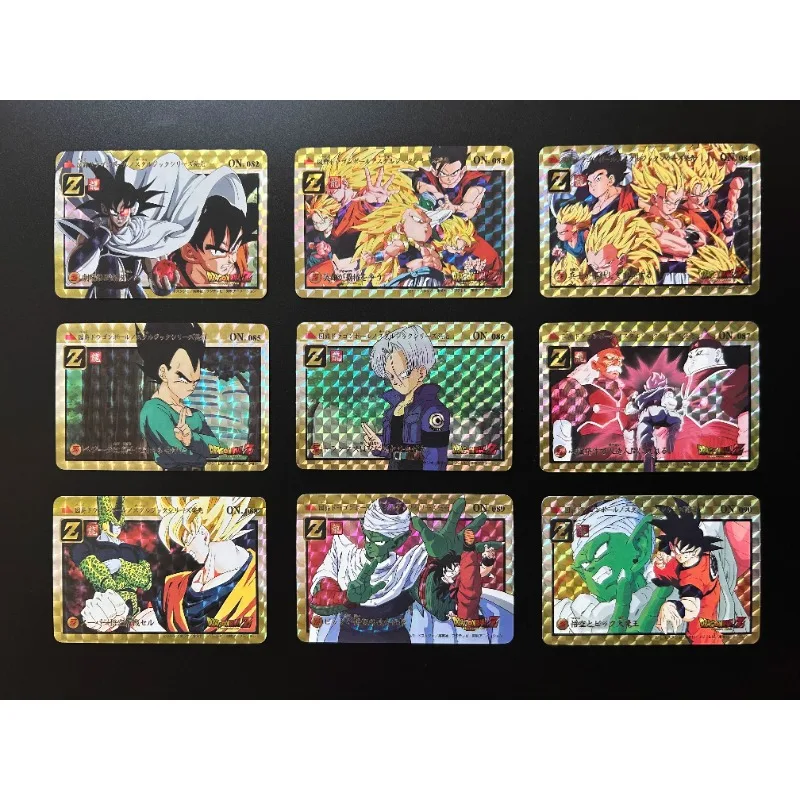 

Dragon Ball DIY Vegeta IV Black Son Goku Trunks Frieza OP04 Grid Flash Double-sided Oil Coated Film Process Game Collection Card