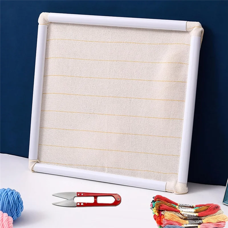 Square Embroidery Hoops Cross Stitch Hoops Embroidery Hoop Frame Punch Needle Quilting Fram 3-Pack Blue