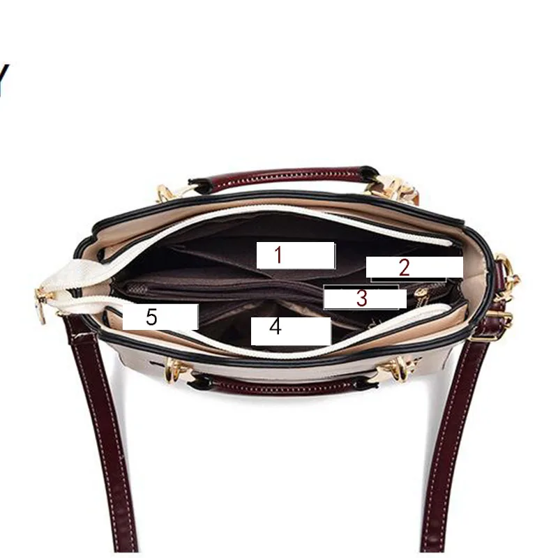 New brand shoulder Bag leather  Women's luxury designer handbag for 2024 women European and American retro cross body Tote bags