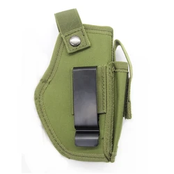 Tactical Universal Concealed Carry Holster with Mag Pouch for Left and Right Handed Use (Green Color)