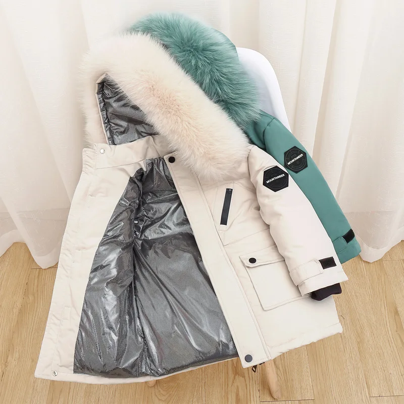 OLEKID Boys Winter Coat-30 Degree Russian Winter Thick Warm Down Jacket For Boys 2-12 Years Kids Teenage Parka Outerwear kids jackets