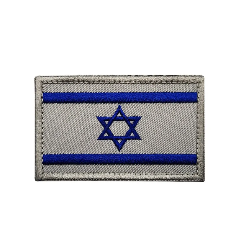 1 Stuk Borduurwerk Israël Vlag Brassard Tactische Patches Doek Joodse Armband Leger Haak En Lus Embleem Israeli Combat Badges