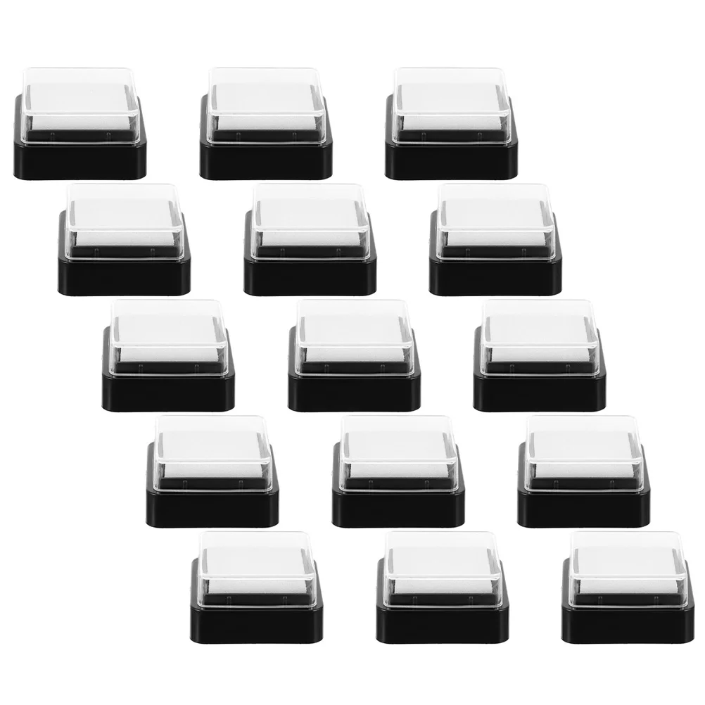 

20 Pcs Ink Blank Pad DIY Pads Stamp Graffiti Inkpad Portable Office Household Finger Square
