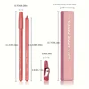 Matte Nude Lip Liner Pencil Set  Non-Smudging Crayon with Sharpener, Mixed Color System for Perfect Lip Contouring 4