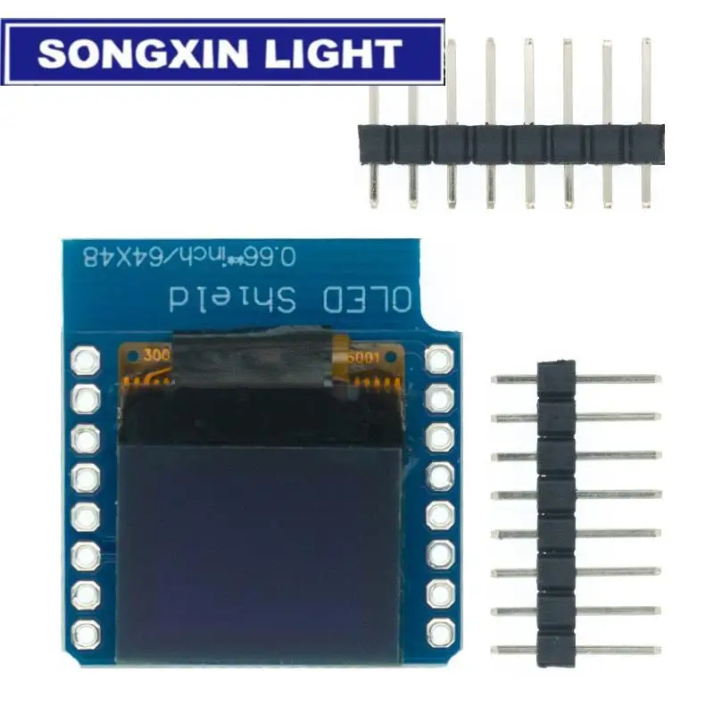 0 66 ЖК-дисплей дюйма OLED-дисплей для WEMOS D1 MINI ESP32 модуль AVR STM32 64x48 ЖК-экран IIC I2C OLED |