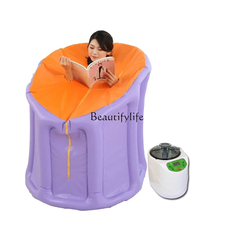 

Household Sweat Steaming Room Sauna Box Whole Body Sweat Steaming Bath Fumigation Bath Bucket Sweating Machine