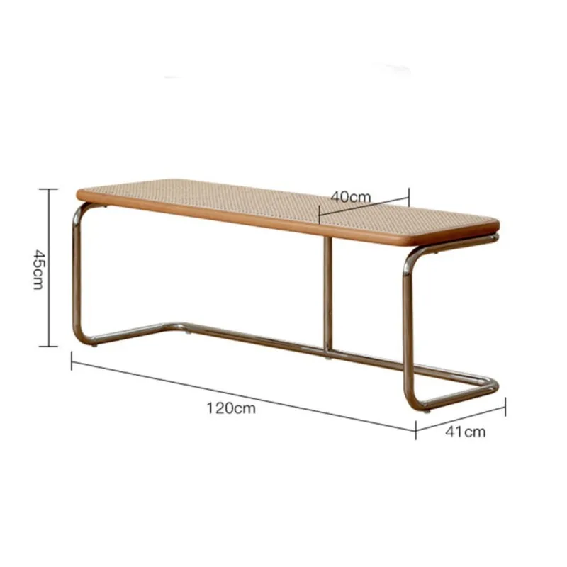 Severská kreativní ratanové lavice domácí dveře celistvý dřevo bota mění stolice ložnice středověký postel konec stolice verandě nízko stolice
