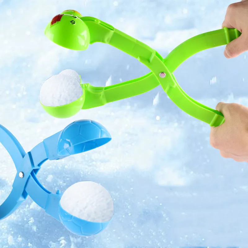 1 шт. симпатичный зажим для изготовления футбольных снежных мячей, Детская уличная форма для зимнего снега и песка, инструмент, креативный уличный инструмент для развлечения и спорта, Прямая поставка