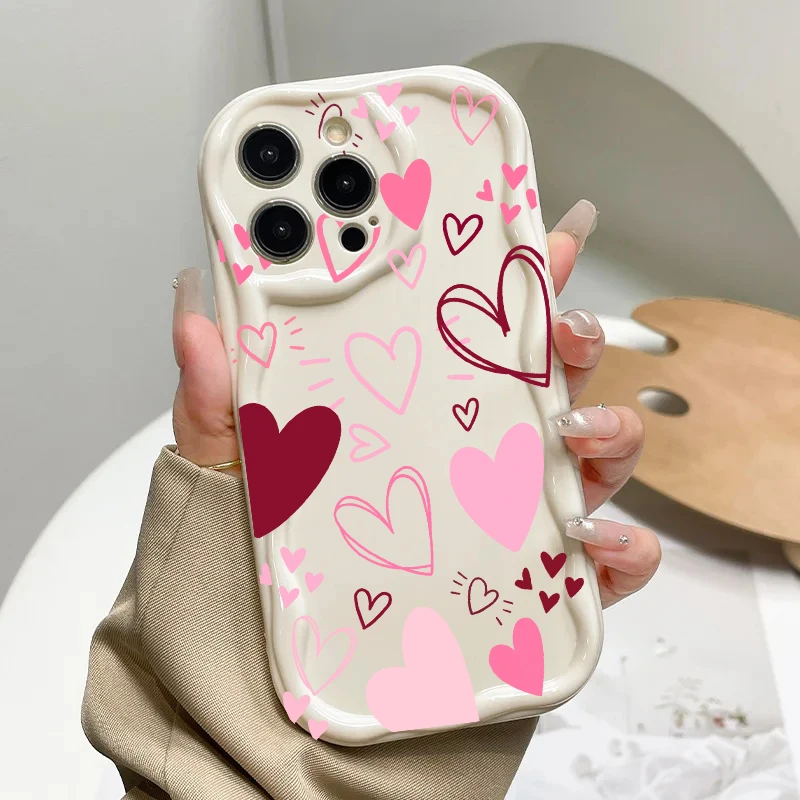 Whimsical Leaves & Flowers Silicone Phone Case Cover