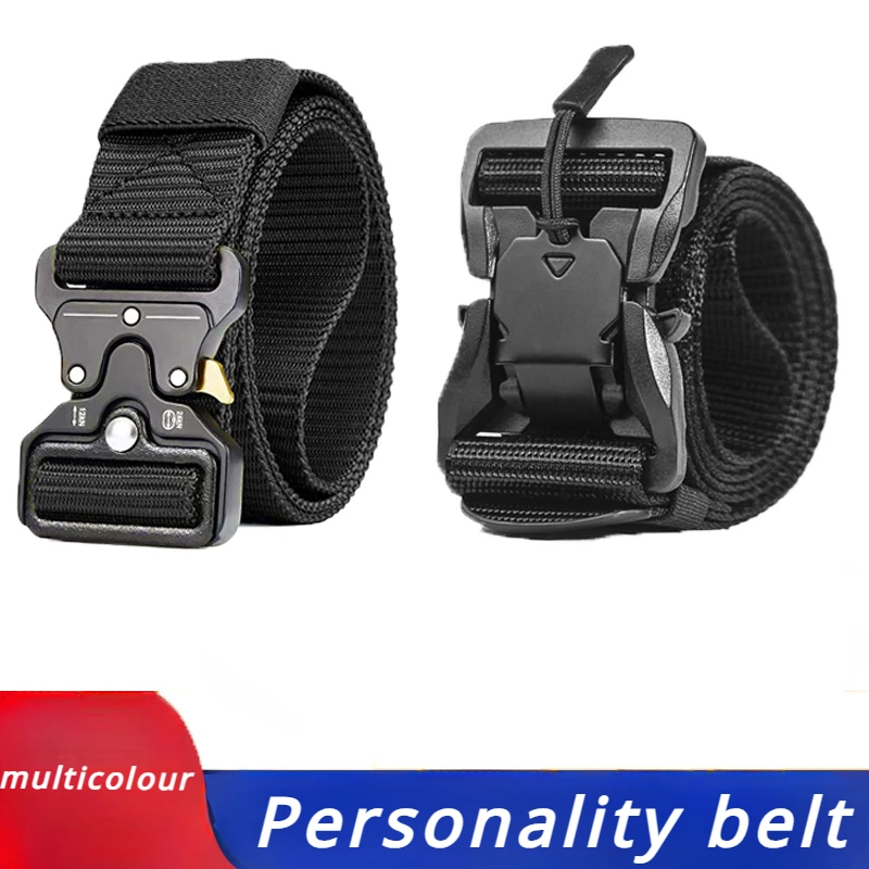 Eye Snake Alloy Buckle Tactical Belt Multifunctional Canvas Belt Outdoor Nylon Training Waist Seal Belt