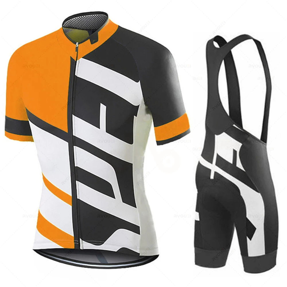 Sportswear 2024 Team Cycling Jersey Set Summer Cycling Clothing MTB Bike Clothes Uniform Maillot Ropa Ciclismo Men Bicycle Suit