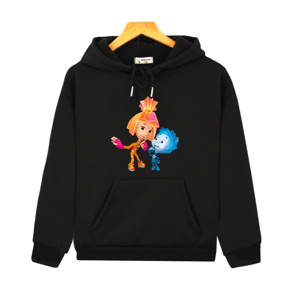 

The Fixies Anime Cute Graphic Hoodies Kawaii Print Children Kids Sweatshirts Boys and Girls Clothing Long Sleeve Cartoon Hoody