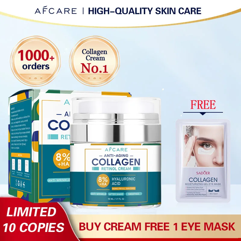 Men Collagen Anti-Wrinkle Cream Retinol Moisturizer Face Cream Anti-Aging Firming Lifting Face Skin Care face cream skin cream