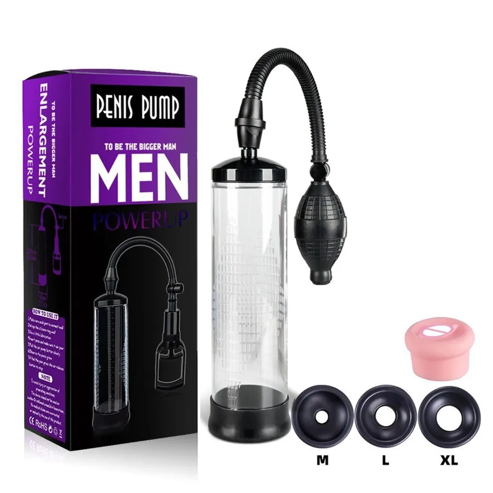 Pompa a vuoto per l'ingrandimento del pene, dispositivo per il miglioramento dell'erezione maschile, pompa per il pene, masturbatore, allenatore per il pene, sex toys per uomo - Image 2