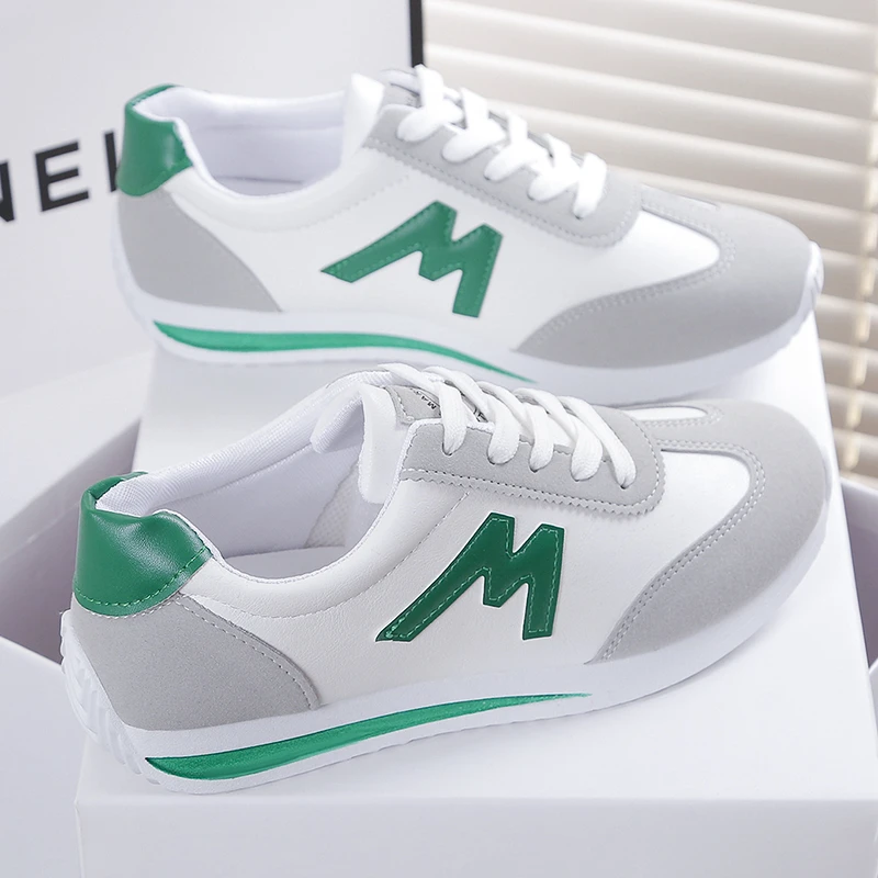 Seasonal New Women Flat Sole Single Shoes Oversized Casual Sports Shoes Running Tennis Low Top Lace Up Women Shoes 2