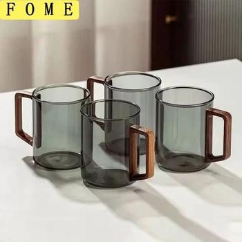 Walnut Handle Glass Cups 1