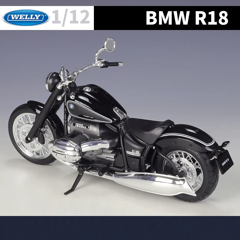 WELLY 1/12 BMW R18 2020 다이 캐스트 오토바이 모델 장난감 차량 컬렉션, 오토바이크 쇼크 업소버, 오프로드 오토사이클 장난감 자동차