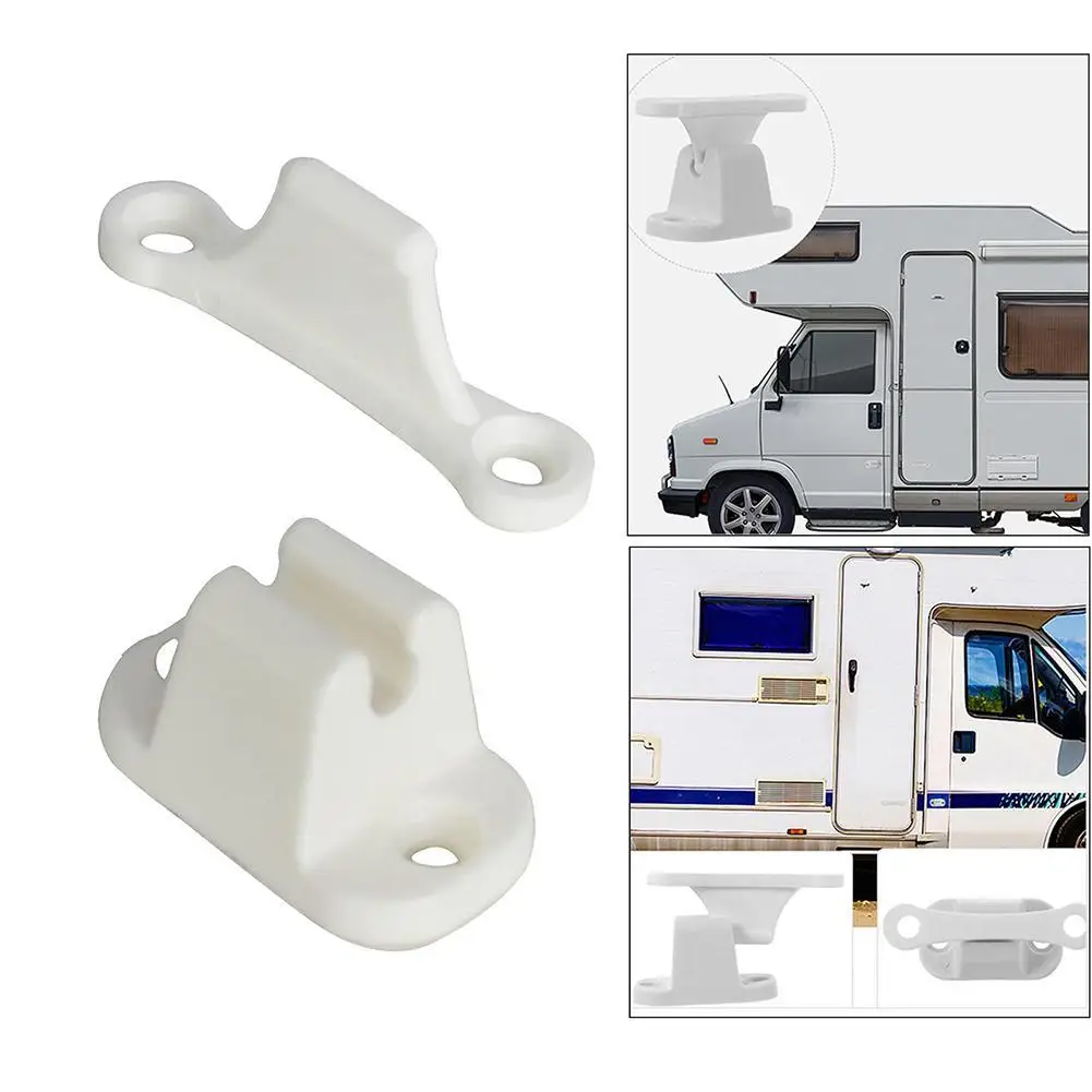 1 Set Door Retainer Stopper Resile Nylon Limiters Camping For Rv Push Catch Holder Camper Accessories Motorhomer