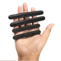 4pcs Universal Car Door strips Anti Scratch Sticker Carbon Fiber Edge Protective Strips Side Doors Moldings Scuff trim Stickers 1