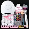 Acrylic Nail Kit Acrylic Powder Semi Permanent Nail Set Crystal Powder Glitter Acrylic liquid Manicure Set Full Kit All for Nail 1