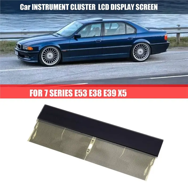 BMW X5 E53 5 시리즈 E39 E38 7 시리즈 1996-2003 차량 계기판 LCD 디스플레이 미드 라디오 클러스터 리본 케이블 LCD 스크린