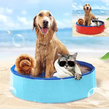 Foldable Portable Pet Swimming Pool Bathtub 1