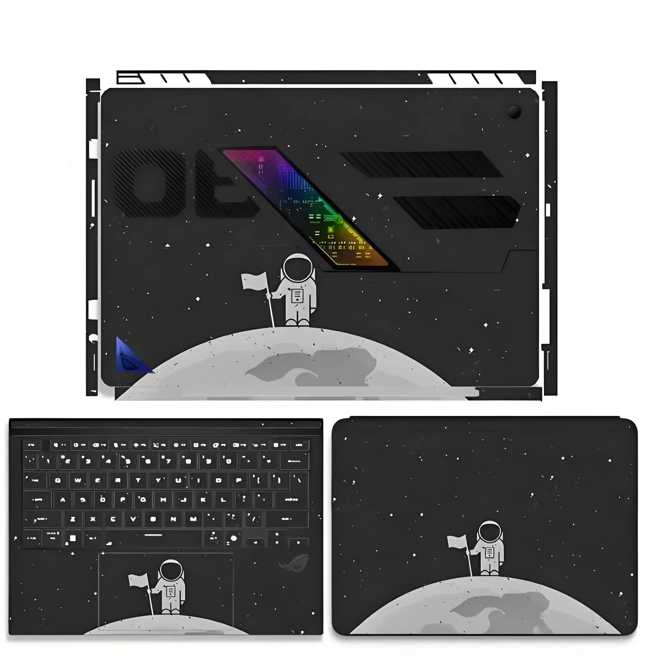 Dazzle Vinyl -Cut Anti Scratch Vinyl Sticker Skin for ASUS ROG Flow Z13 () GZ302 gz302e