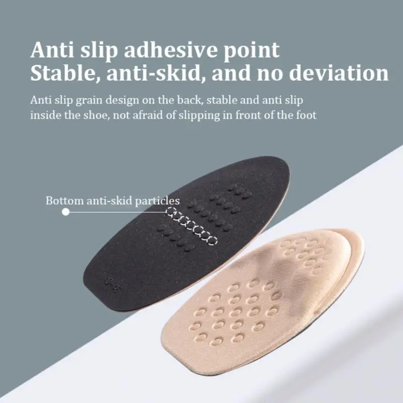 

Women Men Pain Relief Forefoot Insert Half Insoles Non-slip Sole Shoe Cushion Reduce Padded Front Foot Pads for Shoes Inserts