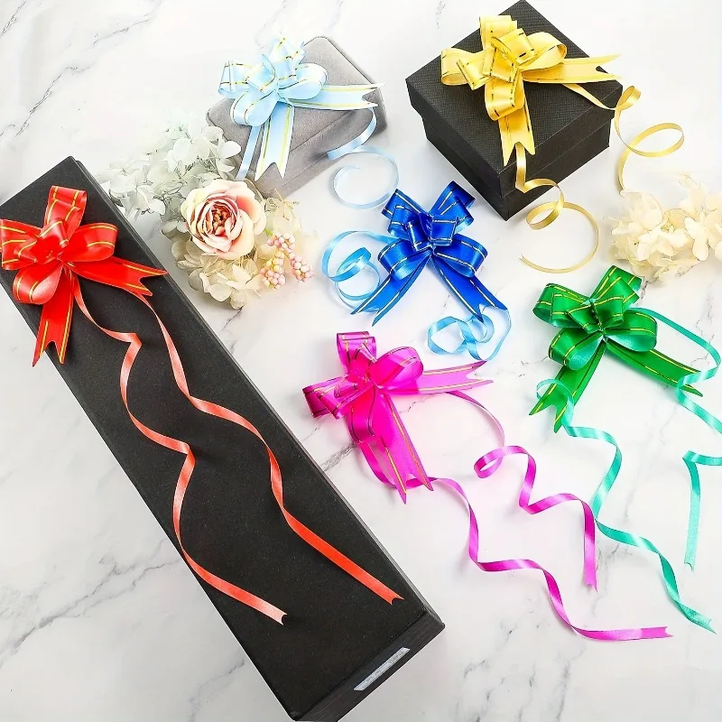 Ribbon Bow Decoration 60/40/10PCS Colorful Gift Packaging Bow Party Birthday Mother's Day Halloween Christmas Decoration