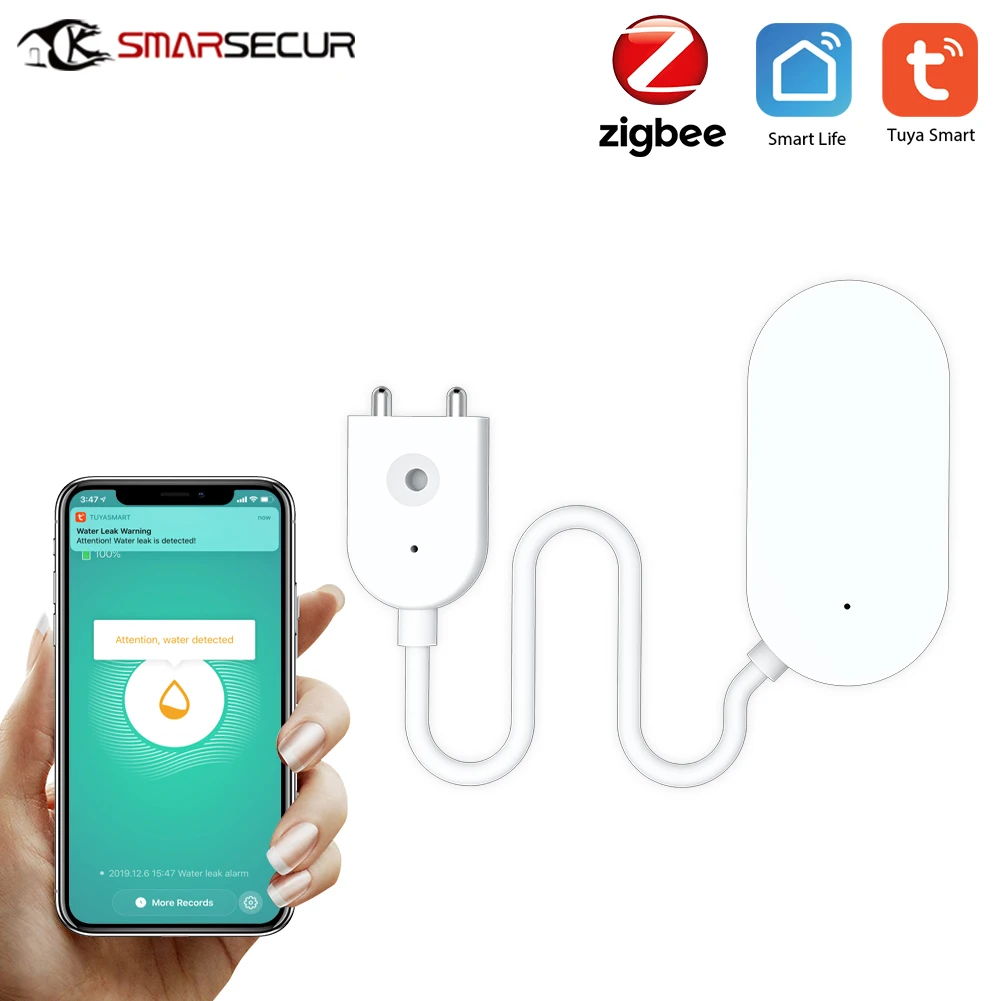 

Tuya Zigbee Leak Sensor Water Leakage Detector Leakage Sensor Water Sensor Prevent Water Leakage For Smart Home var SmartLife