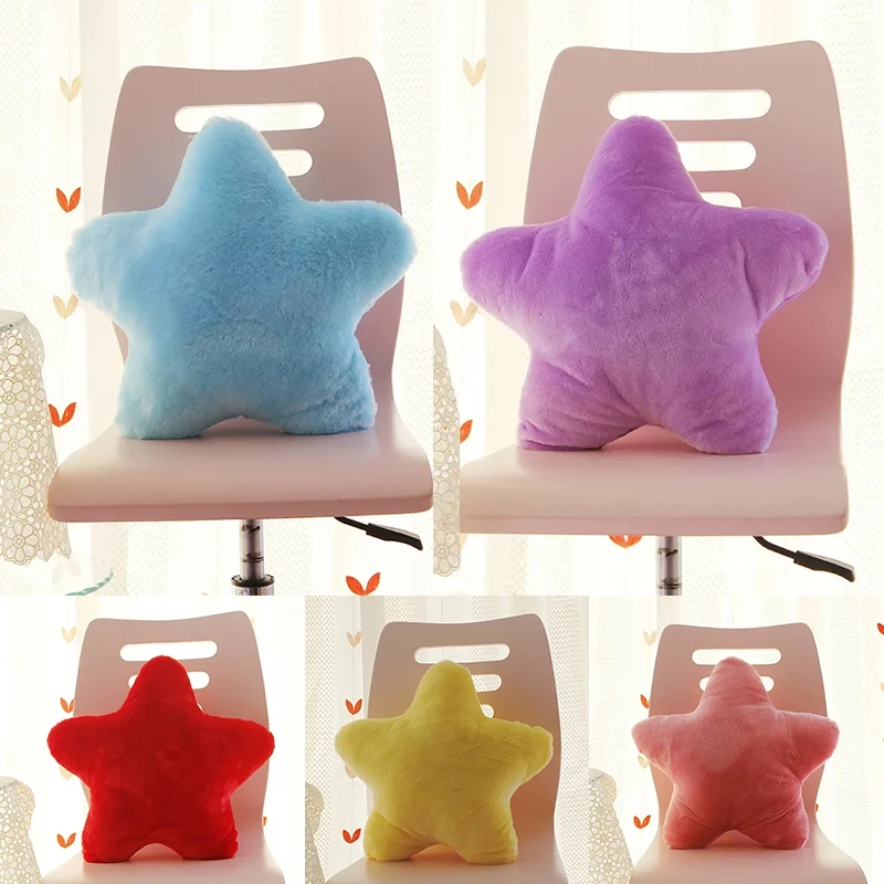 

Decorative Little Star Throwing Pillow Super Soft and Cute Plush Sleeping Pillow Soft Girl Gift Xmas Decor Pillows for Bedroom