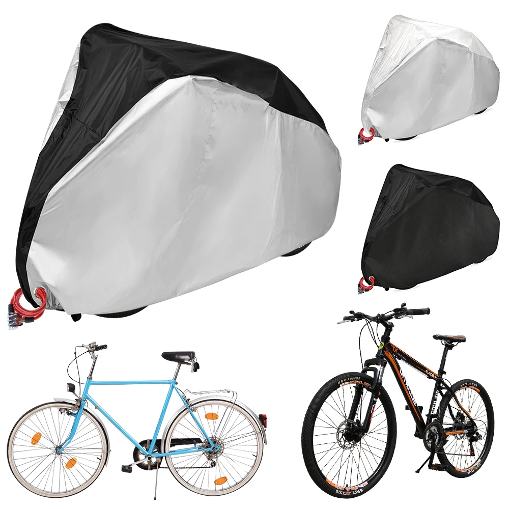 Housses de vélo portables avec sac de transport, équipement de protection,  anti-poussière, anti-pluie, extérieur, UV + 50, 20, 24, 26/29 - AliExpress