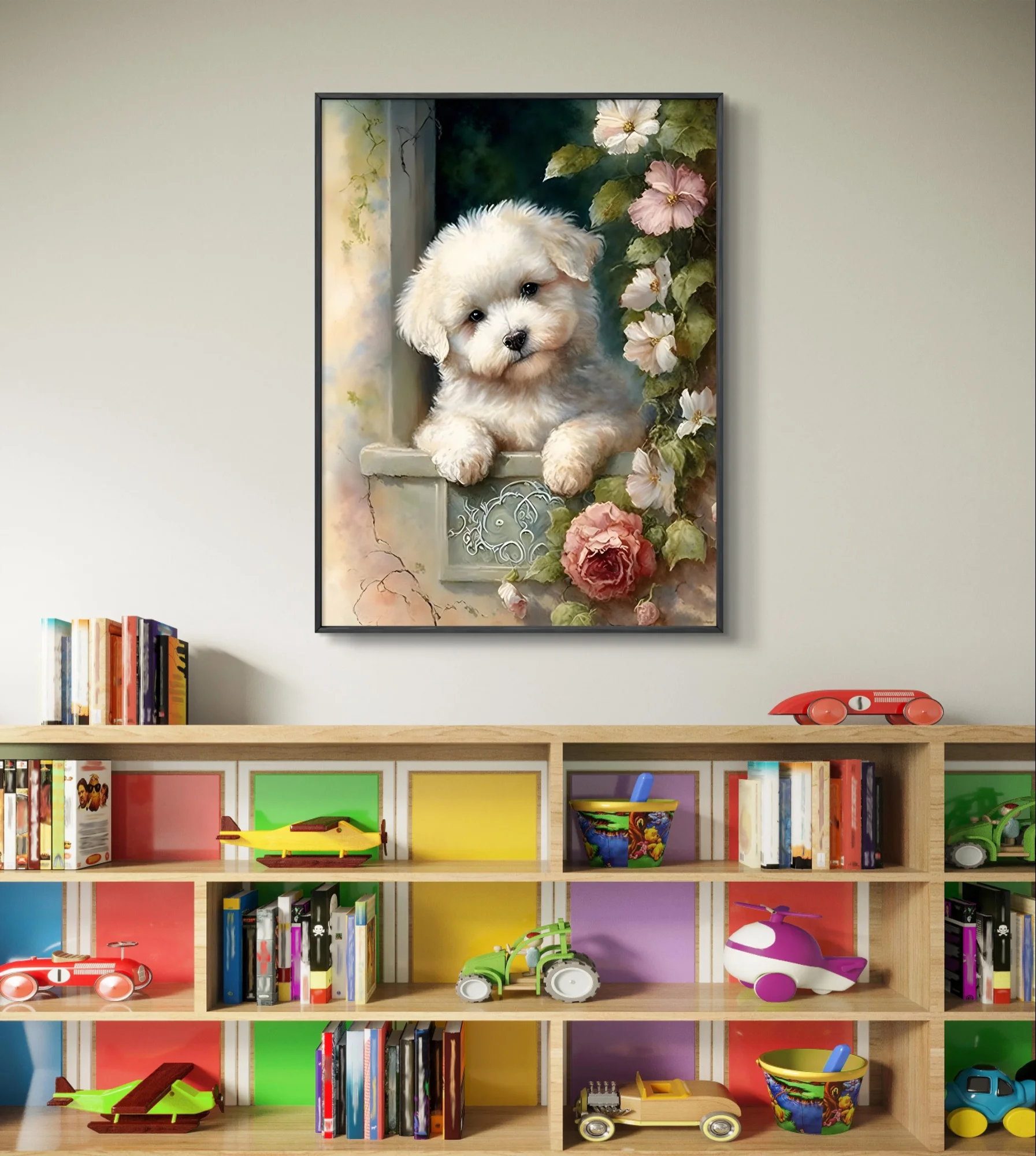 5D Diamond Painting Bichon Frise Cute Bichon Pet Dog Diy Diamond Embroidery Cross Stitch Handmade Child Gift Home Wall Art Decor