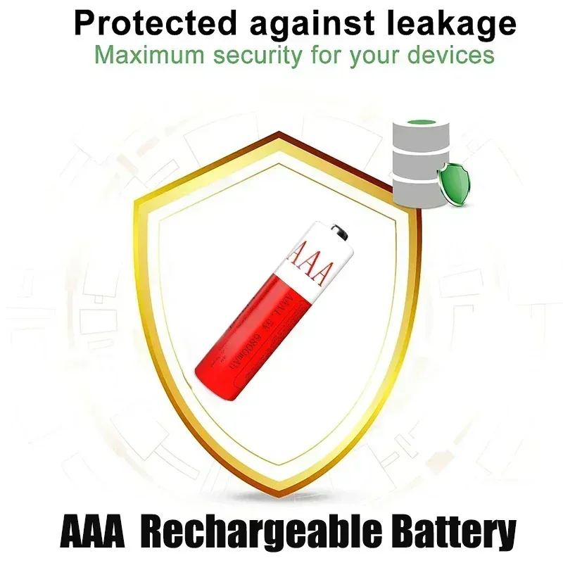 USB 1.5VAAA Rechargeable Batteries 6800mAh Li-ion Battery For Remote Control Mouse Electric Toy Battery aaa rechargeable battery 4