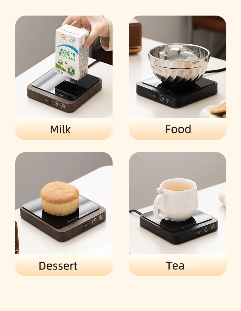 Description Picture 6 of item20W Cup Heater Coffee Mug Warmer Electric Hot Plate 5 Gear Temperature Warmer Coaster Heating Pad For Milk Tea Water 220V