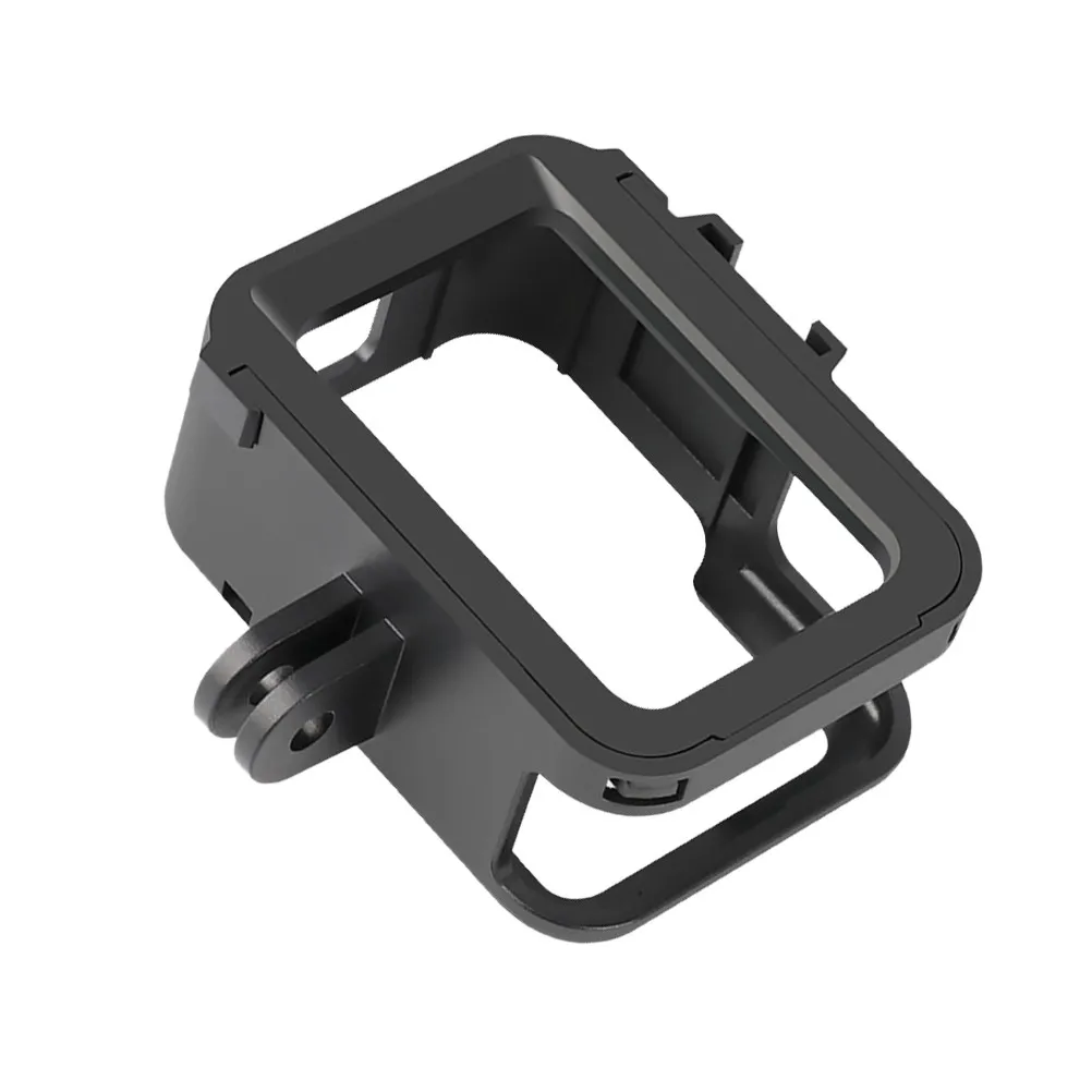 Gopro Hero8와 호환되는 검정색 보호 프레임 충격 방지 내마모성 측면 개방형 하우징 케이스 콜드 슈 액션