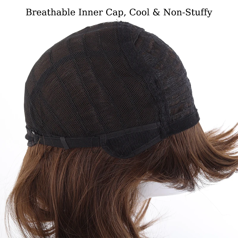 Synthetic Women Wigs Vintage Flip Bob Hair Wig 60s Hairstyle Up-Flipped Haircut with Blunt Hair Bangs for Wome Use Retro Wig