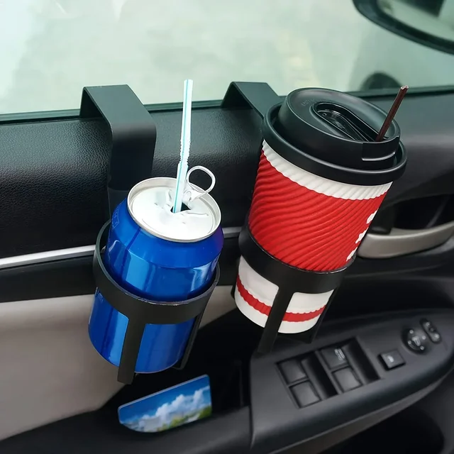 2Pcs Portable Car Cup Holder Universal Window Drink Bottle Holder Stand Container Hook For Car Truck Interior Accessories Decor 2