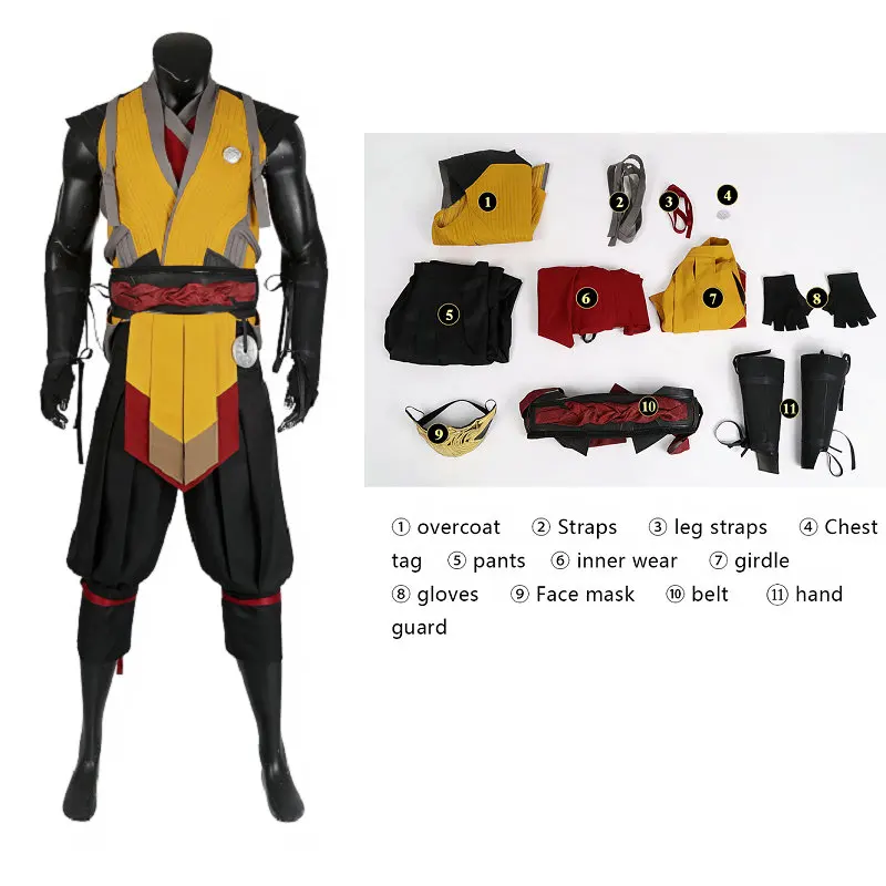 Mortal Kombat 1 Scorpion Costume Cosplay Mortal Kombat Cosplay Scorpion