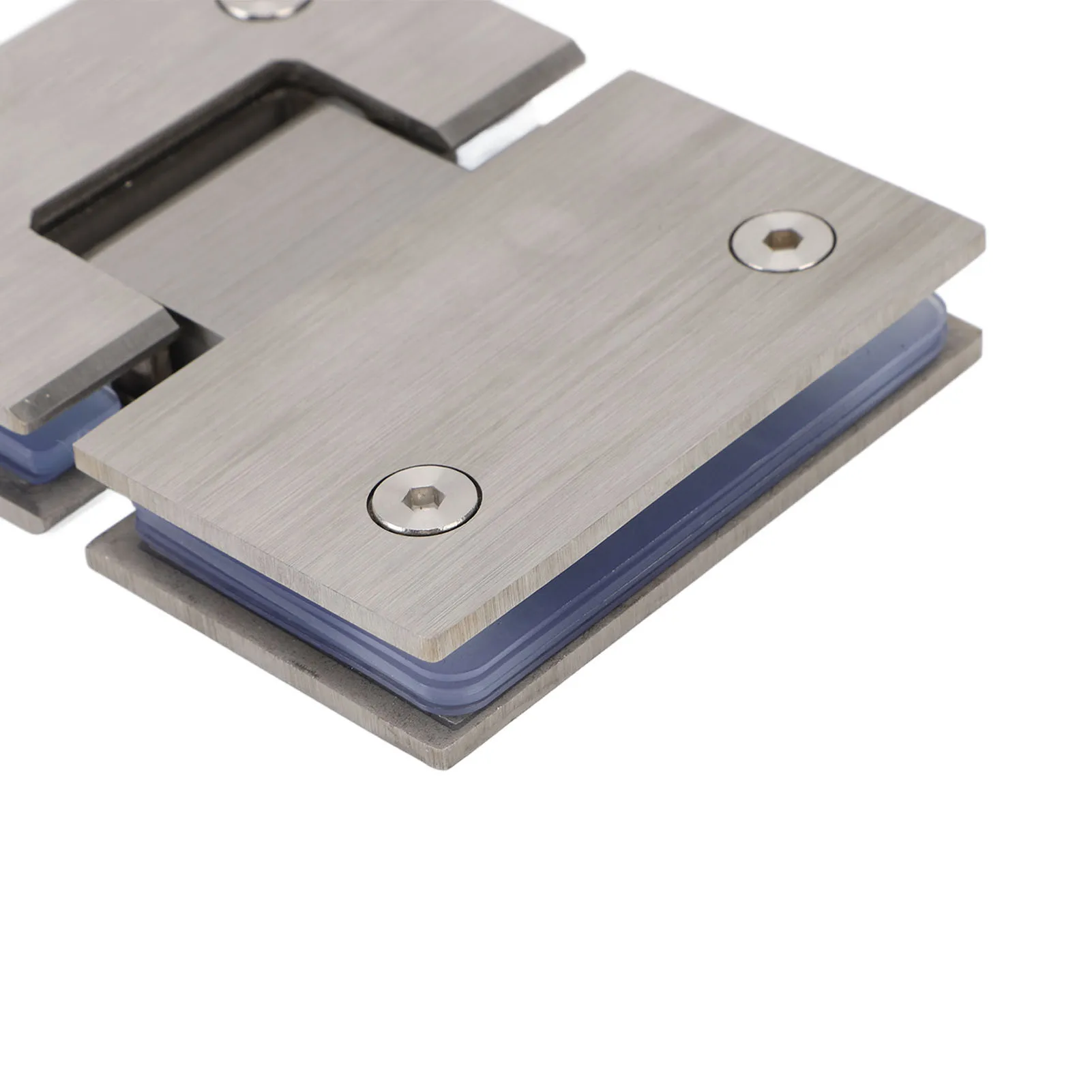 Frameless Shower Door Hinge 180 Degree 120lb Load Capacity Rustproof Stainless Steel Cabinet Hinge for 8mm To 12mm Thick Glass