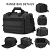 Tactical Gun Range Bag Deluxe Pistol Shooting Range Duffle Bags 4