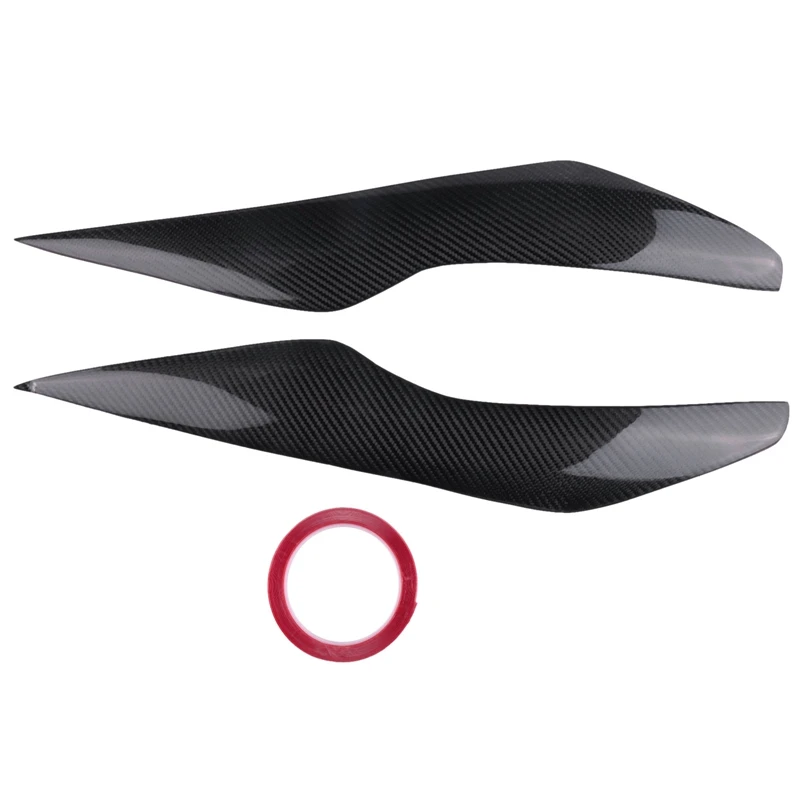 

For Ford Focus 2009 - 2011 Carbon Fiber Headlight Decorative Covers Eyelid MK2 Fiber Glass Eyebrow Sticker