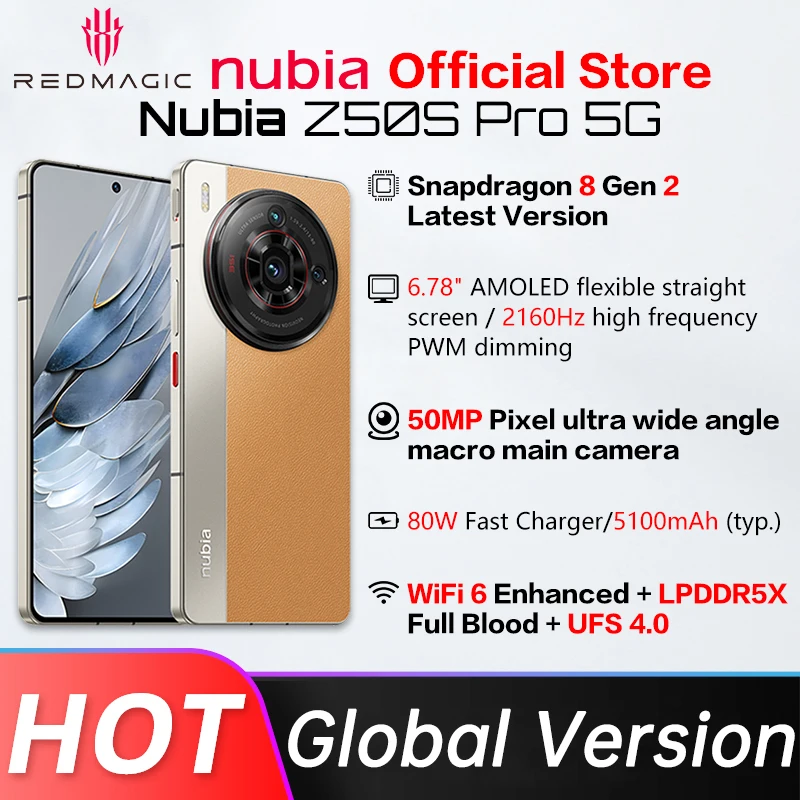 【新品未開封】Nubia Z50s Pro グローバル 12/1TB 黒色