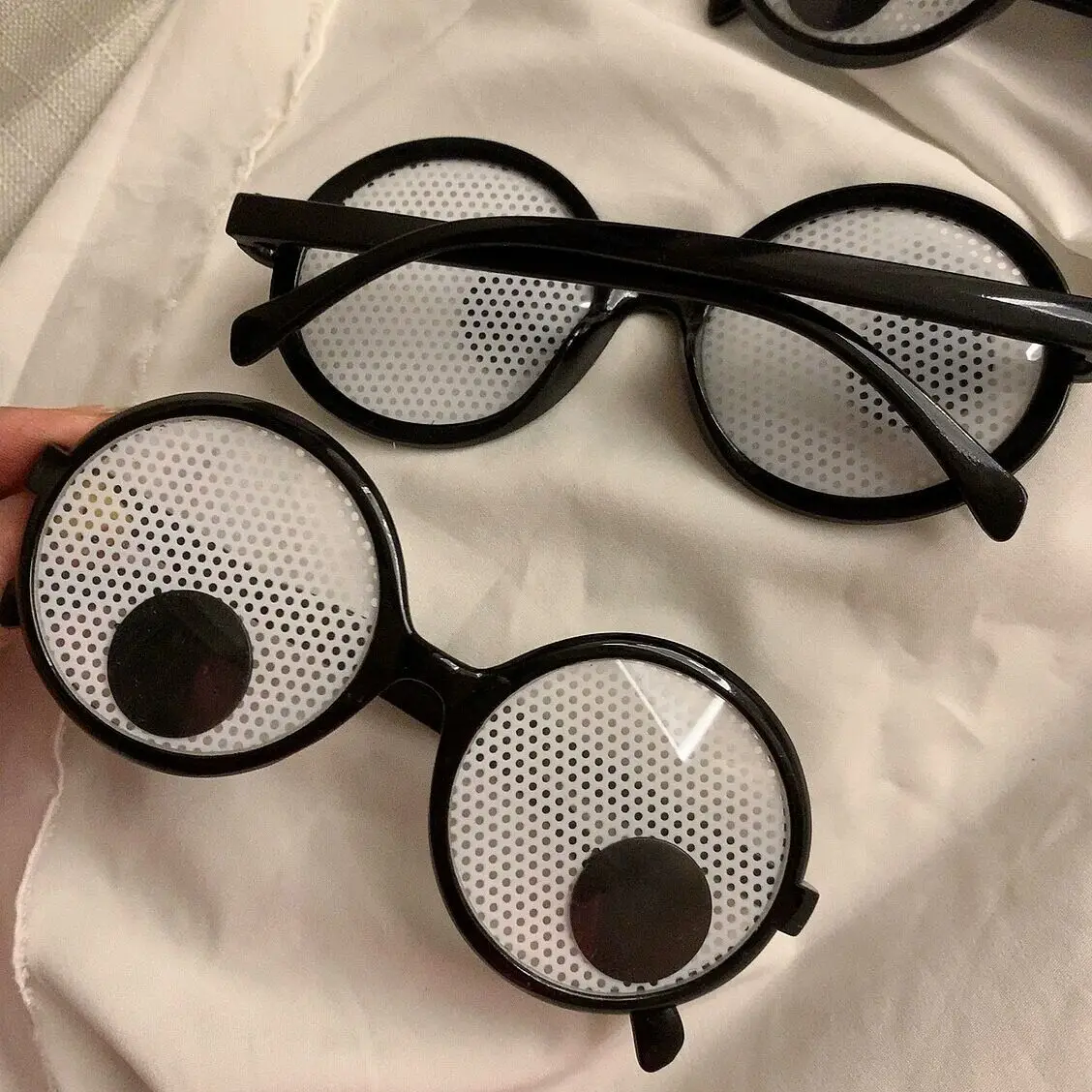 Funny Glasses Cosplay Halloween Costumes Accessories Eyeball Rolling Glasses Christmas Gifts Masqurade Decor Fancy Dress