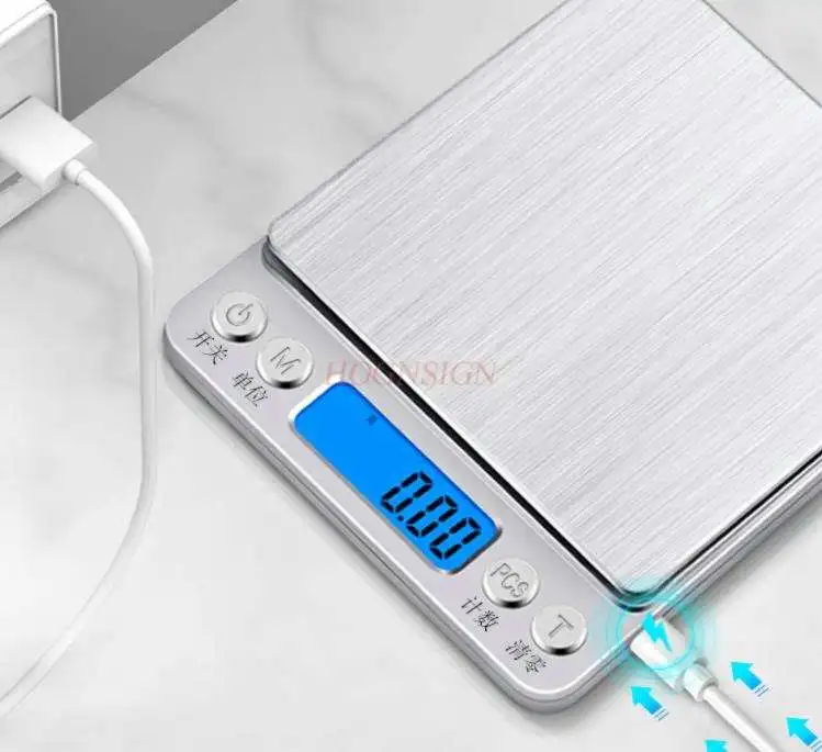 

Precision baking electronic scales for household small kitchen weighing scales weighing 0.01 high accuracy food balance scales