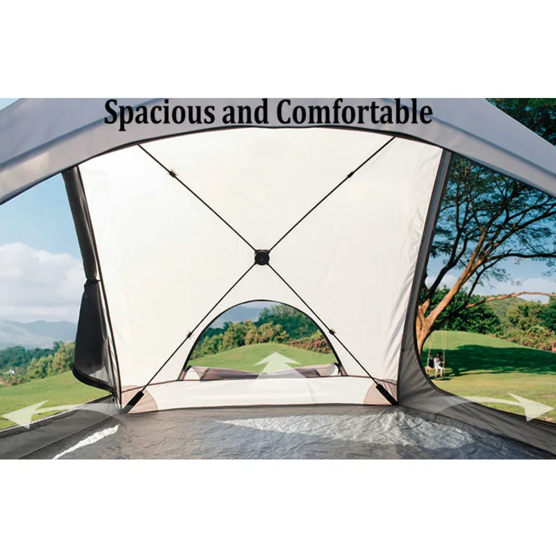 Sunshade Beach Tent Automatic Outdoor Camping Tent Ultralight Sun Shade Shelter Waterproof Hiking Backpack for Multi-person