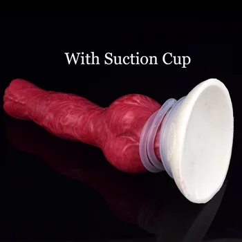 NNSX Ejaculation Dog Dildo Knot Squirting Anal Plug Sucker Fantasy Alien Prostate Massager Sexy Toy for Men Gay Sexshop Adults18 4