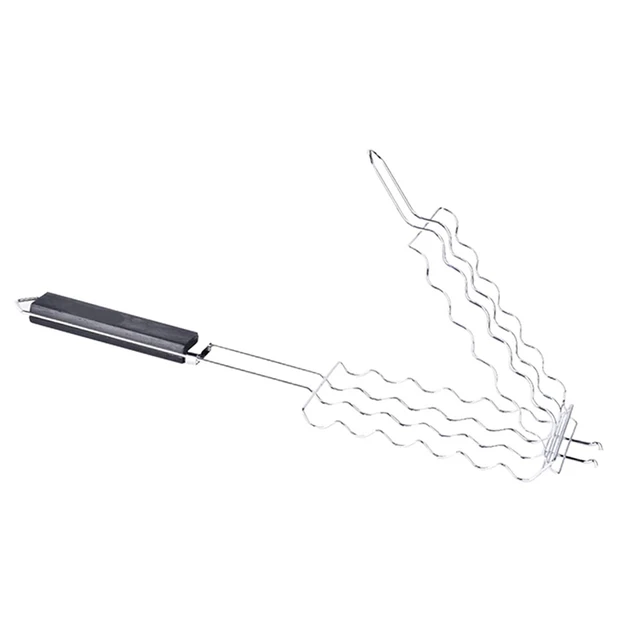 Grillező Kosár Fémháló Grill Kolbász Állvány Nettó Piknik Kemping Bbq Otthoni Konyha Kiegészítők - Image 6