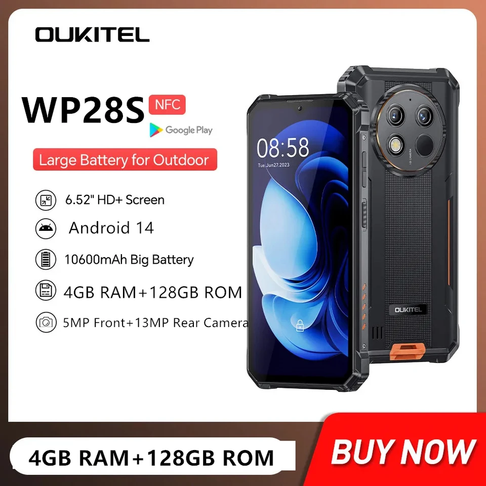 ❤️1品限り❤️OUKITEL WP28S SIMフリースマートフォン6.52インチ 