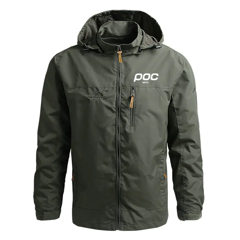 Windbreaker Military Field Jackets Outerwear Mens Winter Autumn Waterproof MOTO POC Cycling Coat Hoodie Men Hunting Army Clothes